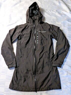 HELLY HANSEN WOMEN'S RAIN SPRING FALL HOODED JACKET COAT FLOWER PATTERN SIZE XS